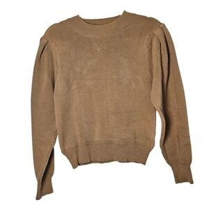 Moussy Tan Brown Knit Sweater Womens Size 1 (Small)
